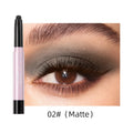 QIBEST Pearlescent Silkworm Eyeshadow Pen Lasting Waterproof Shiny Pigment Cosmetics Glitter Matte Nude Eye Shadow Pencil Makeup