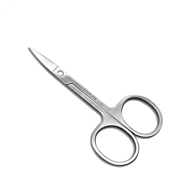 NEW Professional Nail Scissor Manicure For Nails Eyebrow Nose Eyelash Cuticle Scissors Curved Pedicure Makeup Tools