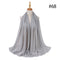 Hijab Scarf 72*175cm Plain Chiffon Scarves For Women Muslim Fasion Islam Clothing Headscarves Shawl For Ladies Headwrap Ramadan