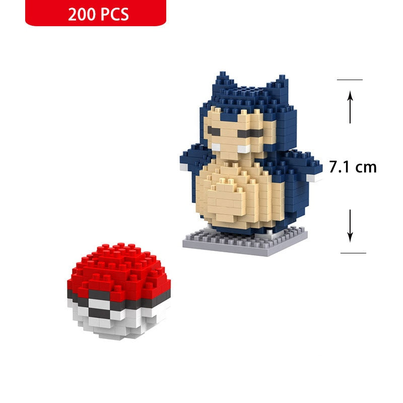 Pokemon Small Building Pokemon Blocks Small Cartoon Picachu Animal Model Education Game Graphics Pokemon Toys For Kids Birthday