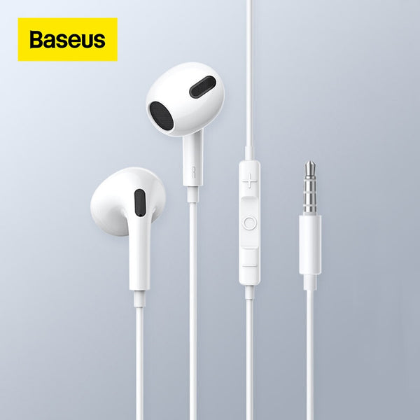 Baseus Wired Earphone H17 3.5mm In-ear with Microphone for Samsung Galaxy Xiaomi Huawei 3.5mm Ports Devices HiFi Sport Headphone