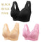 3PCS New Arrival Large Size Front Button Comfortable Gather Bra Breathable Thin Section Without Steel Ring Women Underwear 105