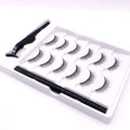 3 Pairs Fashion Magnetic False Eyelashes Waterproof Magnetic Eyeliner Pen Tweezers Portable Set Natural Eyelashes Makeup Set