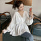 Shirts Women Solid Loose Femme Fashion Blusas Sun-proof Summer Casual Ulzzang Thin All-match Streetwear Chic Elegant Breathable