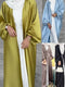 Summer Puff Sleeve Muslim  Abaya Women Dress Elegant Modest Morocco Party Long Dress Islamic Turkey Dubai Eid Ramadan Jubah Robe