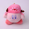 Kirby Keychain Kawaii 12Cm Cartoon Pink Star Keyring Soft Stuffed Plush Toys Cute Gifts Plushies For Girls Friends Childrens