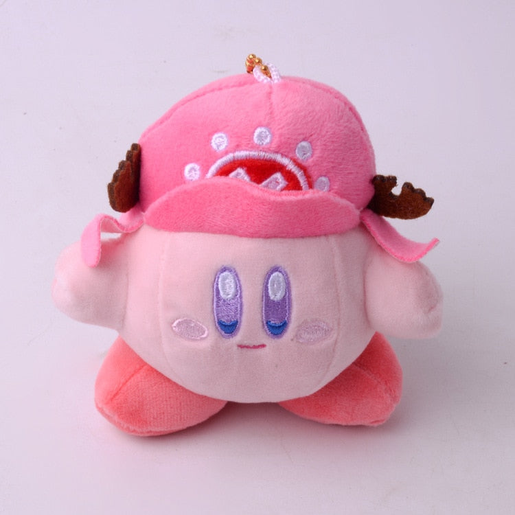 Kirby Keychain Kawaii 12Cm Cartoon Pink Star Keyring Soft Stuffed Plush Toys Cute Gifts Plushies For Girls Friends Childrens