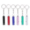 Multi-function Portable Mini LED Flashlight Keychain Aluminum UV Light Currency Detector Lamp Key Chains Torch with Battery