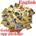 55 Pieces Of Pokemon Metal Gold Card Charizard Vmax Gx  Energy Card Charizard Pikachu Rare Collection Battle Trainer Card Child