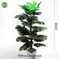 Multiple Green Large Artificial Palm Tree Plastic Plants Garden Home Outdoor Decorations Scutellaria Tropical Tree Fake Plants