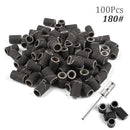 100pcs 80''/120''/180" Nail Art Sanding Bands Gel Polish Remover Tool Accessory for Electric Nail Machine Nail Drill Bits
