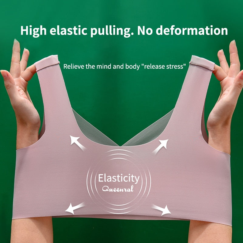 Sexy Top Seamless Bra Plus Size Backless Bras Push Up Women Wireless Bralette Woman Underwear Sports Unwired Bra Without Frame