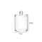 Acrylic Makeup Organizer Cotton Pad Storage Box For Cotton Swabs Rod Cosmetics Jewelry Organizer with Bamboo Lid Repacking Boxes