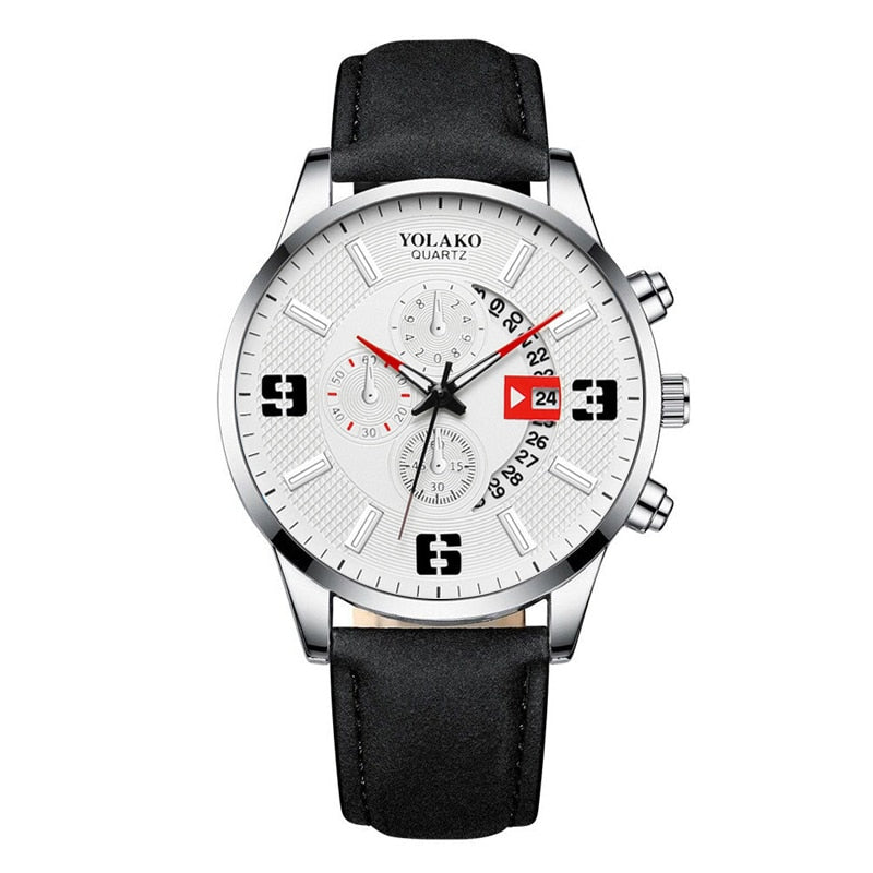 2022 Watches Mens Fashion Calendar Watch Men Business Stainless Steel Mesh Belt Quartz Wrist Watch Male Clock relogio masculino