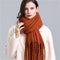 2022 New Women Plaid Scarf Winter Pashmina Shawls Cashmere Thick Wraps Lady Tassel Warm Scarves Rainbow Hairy Bufanda