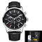 LIGE Men Watch Luxury Leather Waterproof Sport Quartz Wristwatch Chronograph Military Watch for Men Relogio Masculino Men‘s Gift