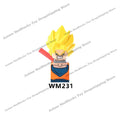 KT1007 KT1009 KT1011 KT1020 KF6142 Dragon Ball Z Goku Vegeta Trunks Kuririn Mini Action toy Figures Kids Assemble dolls Gifts