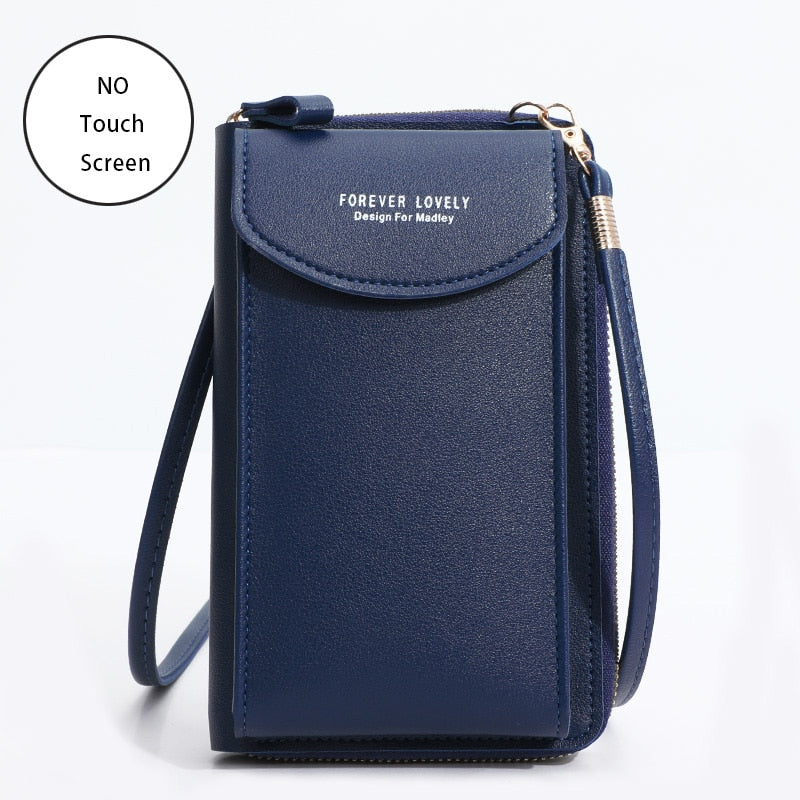 Women Bags Soft Leather Wallets Touch Screen Cell Phone Purse Crossbody Shoulder Strap Handbag for Female Cheap Women&