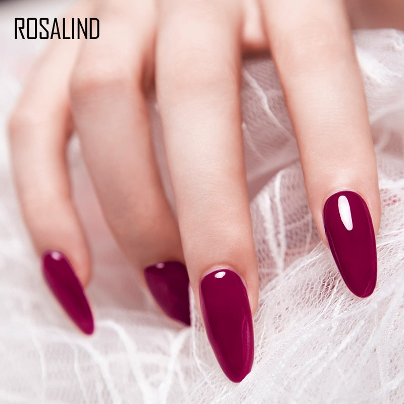 ROSALIND Gel Polish Set Manicure for Nails Semi Permanent Vernis top coat UV LED Gel Varnish Soak Off Nail Art Gel Nail Polish