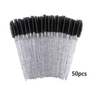 Disposable Crystal Eyelashes Brush Comb 25/50Pcs Eye Lashes Extension Mascara Wands Makeup Professional Makeup Beauty Tool