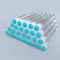 50pcs Reusable Eyelash Brush Tube Eye Lash Brush Eyebrow Brush Resin Drill Replaceable Mascara Wand Brushes Dust-proof