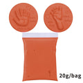 Baby Hand and Footprint Mud Soft Clay Fluffy Material DIY Handprint Footprint Fingerprint Anti-stress Children's Toys