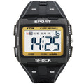 Super Easy to Read Scratch Proof Case 5ATM Water Resistant Digital Watch for Outdoor Sport