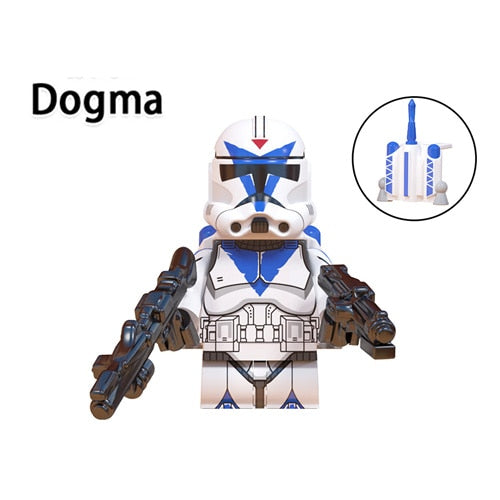 Disney Republic Commando 501st Clone Building Blocks Trooper Force 99 Hunter Crosshair Wrecker Echo Cody Rex Star Brick Figures