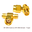 YPioneer C20073-92 1PC SMA To SMA Male Female Gold Plated RP SMA Male RP-SMA Female Connector RF Adapter Straight Bent L/T Type