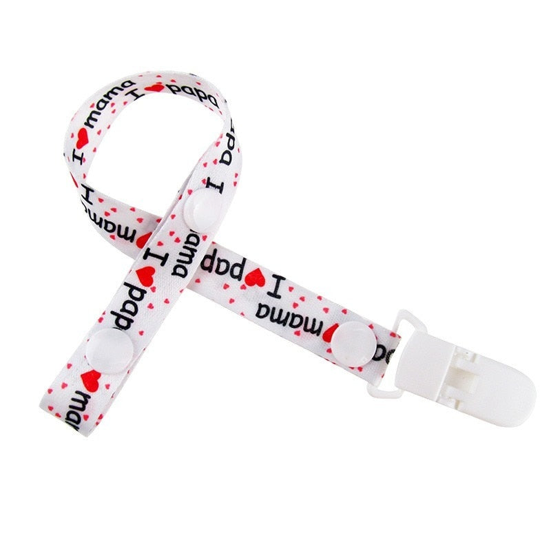 1pc Adjust Baby Pacifier Clip Chain Ribbon Dummy Holder Soother Pacifier Clips Strap Nipple Holder for Infant Feeding