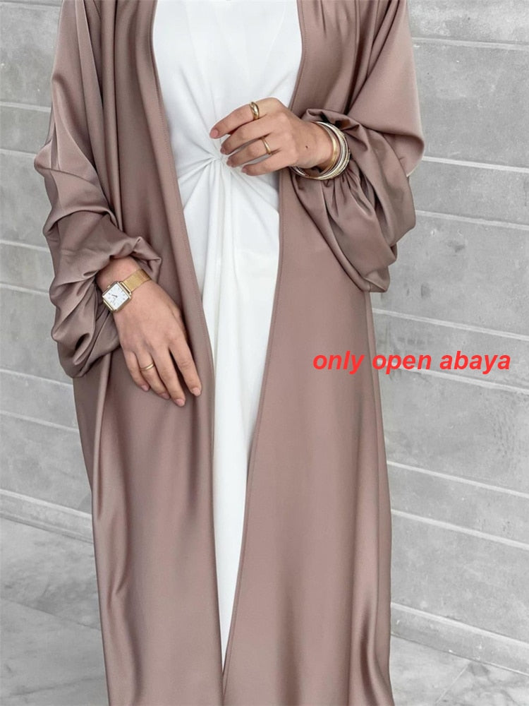 Summer Puff Sleeve Muslim  Abaya Women Dress Elegant Modest Morocco Party Long Dress Islamic Turkey Dubai Eid Ramadan Jubah Robe