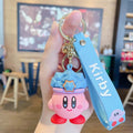 Fashion Star Kirby Plush Toys Keychain Chilkdren Toy Cute Pink Kirby Keychain Car Pendant Key Chain Woemen Keychains Toys Gifts