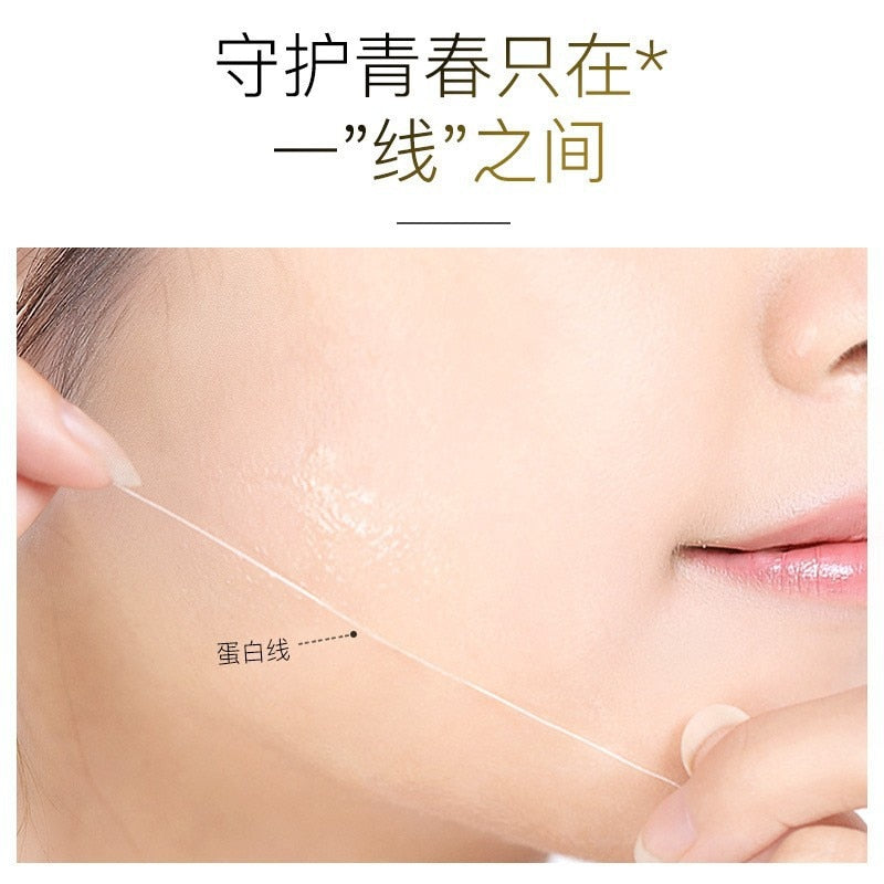 Silk Gold Protein Line Carving Anti Aging Essence Five-pieces Set Serum Firming Fade Fine Wrinkle Skin Care Set