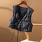 Neploe Cropped Women&#39;s Waistcoat Fashion Drawstring Solid Color Cotton Waistcoats Sleeveless Outerwear Winter Vest Jacket Female