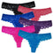 5 PCS/Set Sexy Lace Thong Women Low Waist Panties Transparent Underwear Ladies Lingere Panty Underware Womens G String 87169