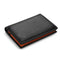 TEEHON Carbon Fiber Leather Men Wallet Coin Pocket RFID Credit Card Holder Half Span Design Black Purse