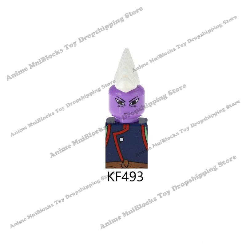 KT1007 KT1009 KT1011 KT1020 KF6142 Dragon Ball Z Goku Vegeta Trunks Kuririn Mini Action toy Figures Kids Assemble dolls Gifts
