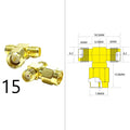 DexMRtiC SMA Male / Female RF Coax Adapter Connector Straight Right Angle T Type Splitter Goldplated NEW Wholesale