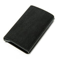 Custom Name Business Bank Credit Card Holder Men Wallet Coin Leather Wallet RFID Aluminium Box CardHolder with Money Clips Purse