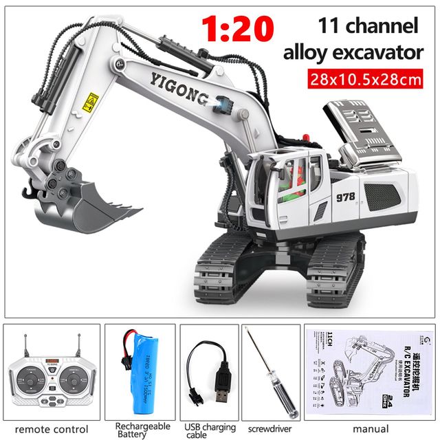 RC Excavator Dumper RC Car Toy 2.4G Remote Control Engineering Vehicle Crawler Truck Bulldozer Children Toys for Boys Kids Gifts