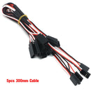 5pcs/lot 100/150/200/300/500mm RC Servo Y Extension Cord Cable Lead Wire For RC Servo JR Futaba RC Airplane Helicopter Car DIY