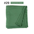 Muslim Women Stretchy Jersey Hijab Plain Cotton Jersey Hijabs  Islamic Soft Turban Head Wraps Headscarf 170X60cm