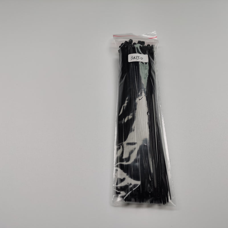 500pcs/Lot Cable Ties 3x60 3x80 3x100 3x120 3x150 Combination Set  Self-Locking Plastic Nylon Wire Cable Zip Ties Black or White