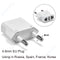 1-100pcs 4.0/4.8mm EU Plug Adapter EU US Israel To Euro KR BR Brazil Plug Converter American Travel Power Adapter Plug Socket