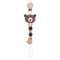 1pc Crochet Bunny Baby Pacifier Clip Chain BPA Free Wooden Beads Appease Soother Chain Clips Newborn Dummy Holder Nipple Clip