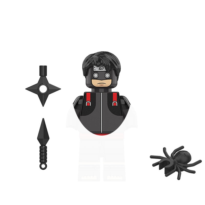 Naruto Sasuke Kakashi Akatsuki bricks Building Blocks Anime cartoon Mini Action Figures Heads Assembly Toys kids Christma Gifts