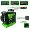 Pracmanu 12 Lines 3D Green Laser Level Horizontal and Vertical Cross Lines with 360°Auto Self-Leveling laser level 1/2 Batteries