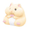 Original Genuine Capsule toys cute kawaii fatty milky soft hamster flocking plush dolls squeeze Stress Relief gashapon toys