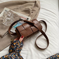 Pu Leather Woven Small Waist Bags For Women Luxury Brand Shoulder Bag New Trend Women Hand Bag 2022 Messenger bag Female Purses