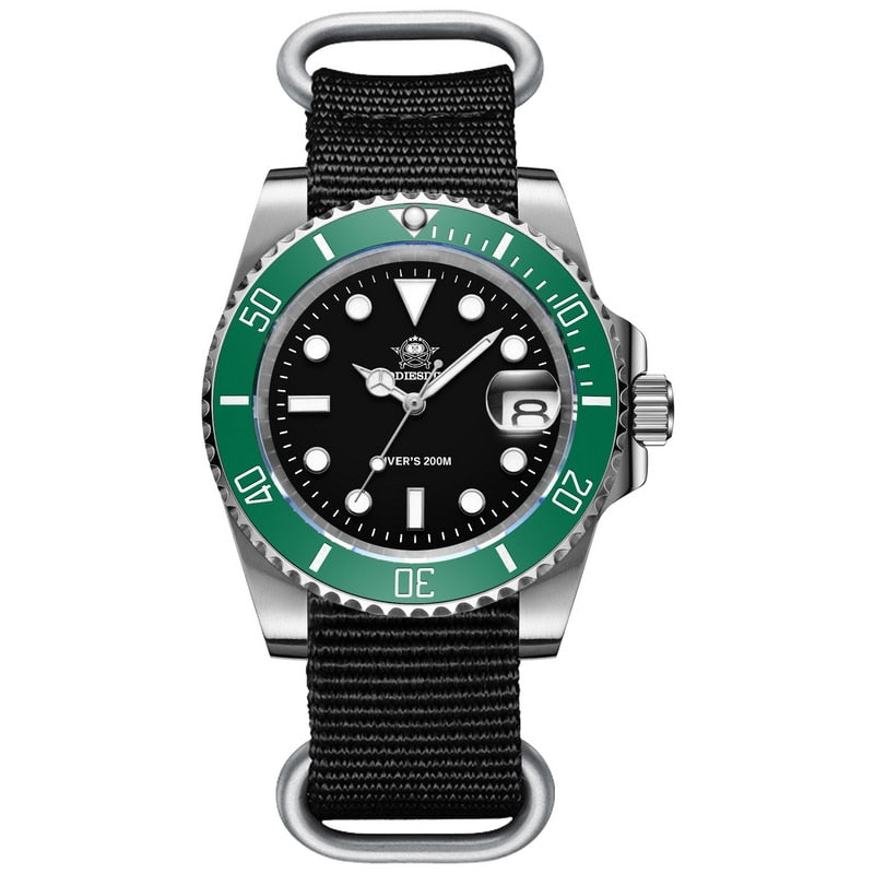 2020 New Fashion Watch Stainless Steel Diver Watch 200M C3Super luminous Sport luxury stainless steel watch Quartz Men&